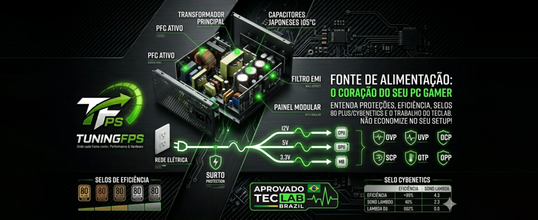 Fonte de Alimentação: Por que você NUNCA deve economizar no “Coração” do seu PC